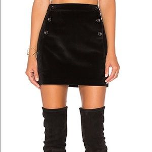 Greylin size M black velvet miniskirt